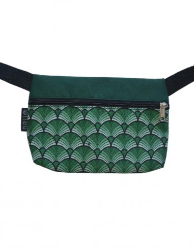 Sac ceinture 1 poche "abanik" vert - TAHITÍ