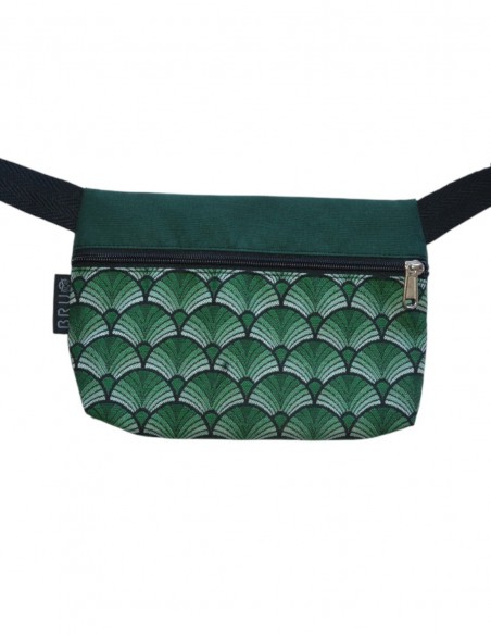 Sac ceinture 1 poche "abanik" vert - TAHITÍ
