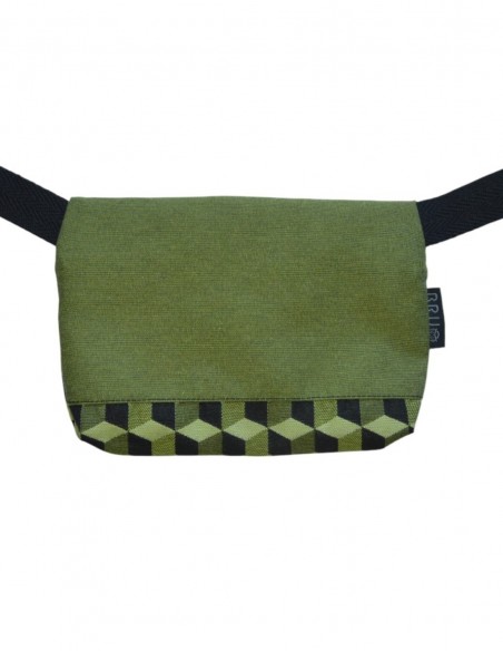 Sac ceinture 1 poche "cubos" vert - TAHITÍ tras