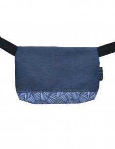 Sac ceinture 1 poche "pali" bleu - TAHITÍ 2