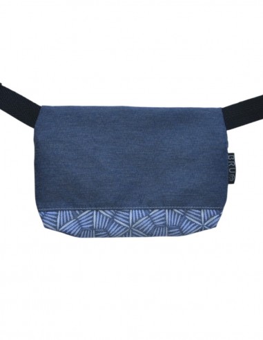 Sac ceinture 1 poche "pali" bleu - TAHITÍ tras