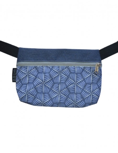 Sac ceinture 1 poche "pali" bleu - TAHITÍ
