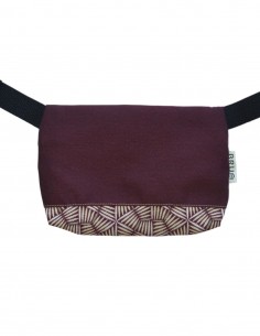 Sac ceinture 1 poche "pali" bordeaux - TAHITÍ 2