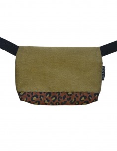 Sac ceinture 1 poche "leopard" moutarde - TAHITÍ 2