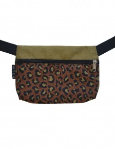 Riñonera 1 bolsillo "leopard" mostaza - TAHITÍ