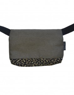 Riñonera 1 bolsillo "leopard" tostado - TAHITÍ 2