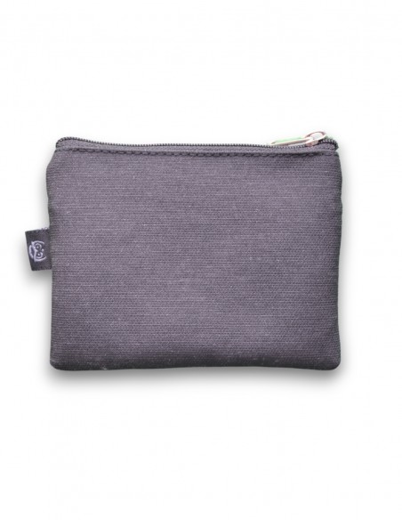 Wallet with 2 pockets, black - KO PHI PHI tras