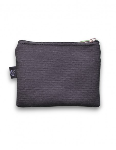 Wallet with 2 pockets, grey/black - KO PHI PHI tras
