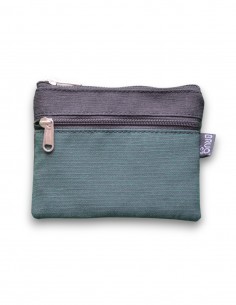 Wallet with 2 pockets, green/black - KO PHI PHI