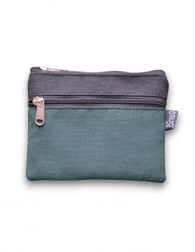 Wallet with 2 pockets, green/black - KO PHI PHI