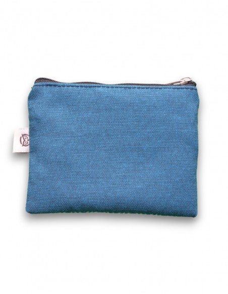 Wallet with 2 pockets, "etnic" turquoise - KO PHI PHI tras