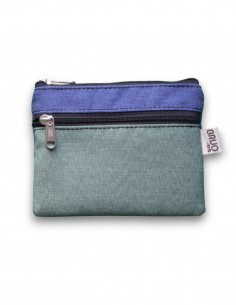 Wallet with 2 pockets, green/blue - KO PHI PHI