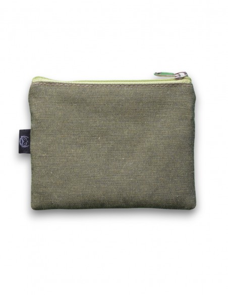 Porte-monnaie 2 poches vert - KO PHI PHI tras