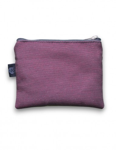 Wallet with 2 pockets, black/burgandy - KO PHI PHI tras