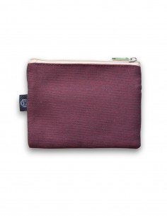 Wallet with 2 pockets, "rayas" burgandy - KO PHI PHI 2
