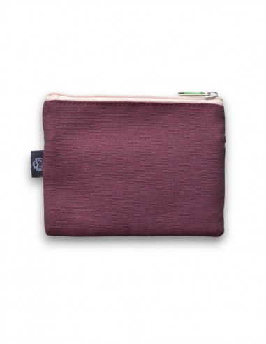 Wallet with 2 pockets, burgandy - KO PHI PHI tras