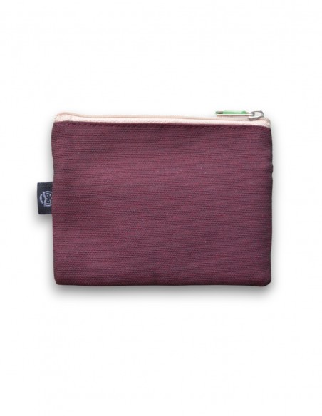 Wallet with 2 pockets, burgandy - KO PHI PHI tras