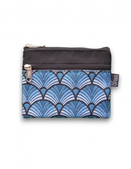 Wallet with 2 pockets, "abanik" black - KO PHI PHI