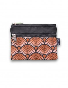 Wallet with 2 pockets, "abanik" black - KO PHI PHI