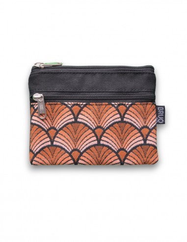 Wallet with 2 pockets, "abanik" black - KO PHI PHI