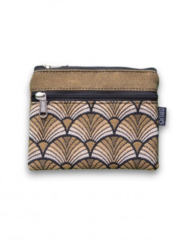 Wallet with 2 pockets, "abanik" mustard - KO PHI PHI