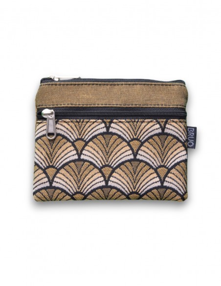 Wallet with 2 pockets, "abanik" mustard - KO PHI PHI