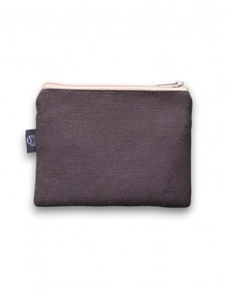 Wallet with 2 pockets, brown - KO PHI PHI tras