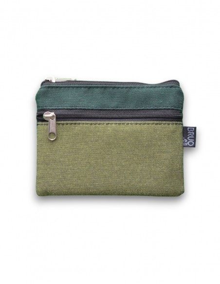 Monedero 2 bolsillos verde - KO PHI PHI