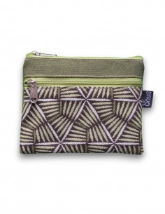 Wallet with 2 pockets, "pali" green - KO PHI PHI