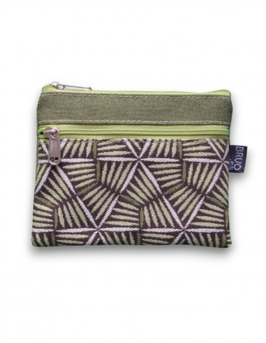 Wallet with 2 pockets, "pali" green - KO PHI PHI
