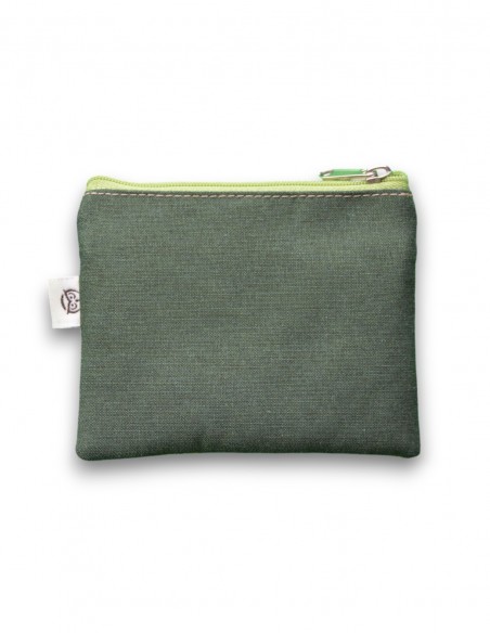 Porte-monnaie 2 poches vert - KO PHI PHI tras