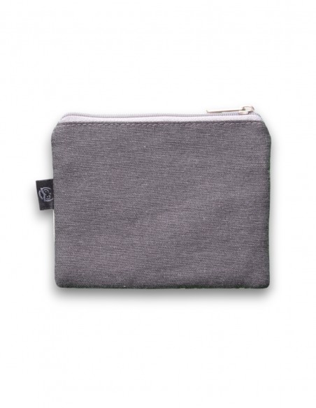 Porte-monnaie 2 poches gris - KO PHI PHI
