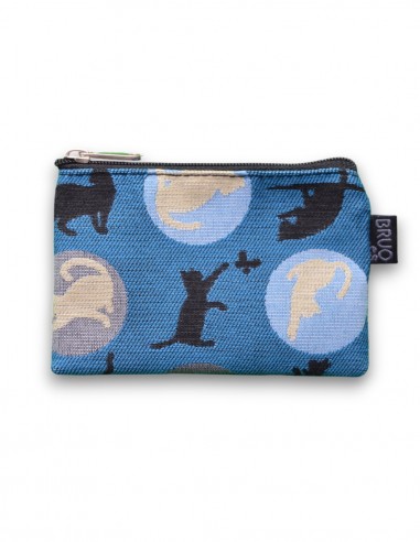Wallet DNI, "cats" blue - KO TAO