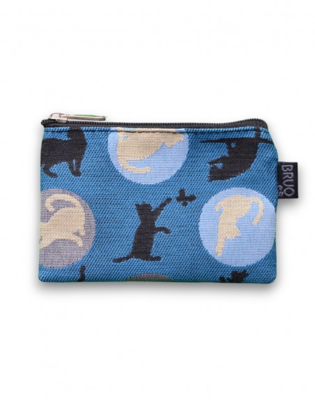 Wallet DNI, "cats" blue - KO TAO
