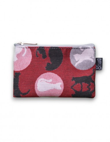 Wallet DNI, "cats" burgandy - KO TAO