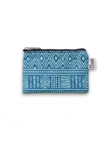 Porte-monnaie mini, "etnik" turquoise - KO PU