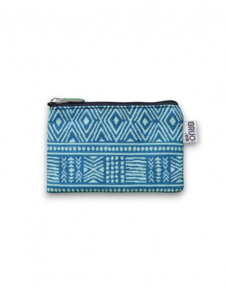 Porte-monnaie mini, "etnik" turquoise - KO PU