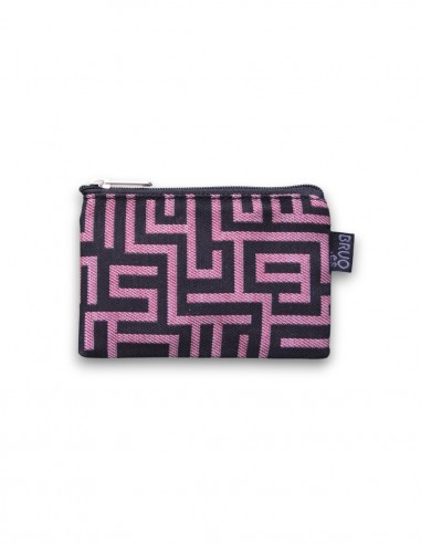 Wallet small, "laberint" burgandy - KO TAO