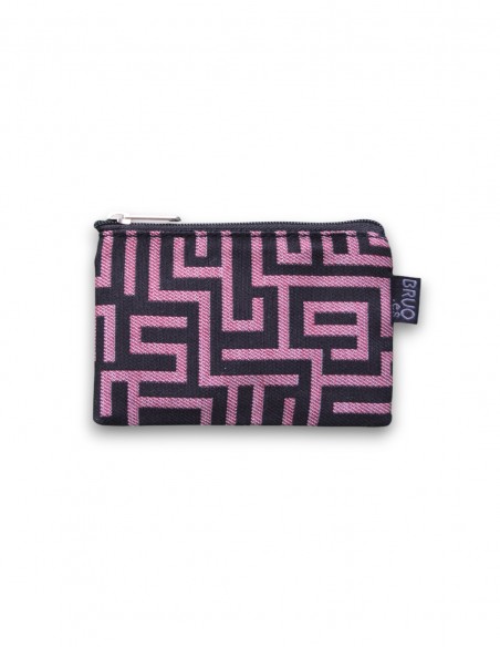 Porte-monnaie mini, "laberint" bordeaux - KO PU