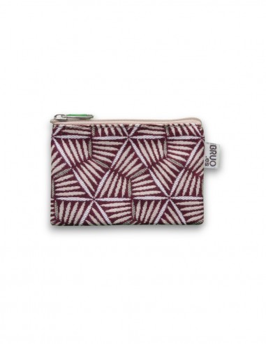 Porte-monnaie mini, "pali" bordeaux - KO PU