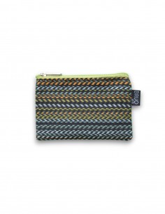 Porte-monnaie mini, "rayas" vert - KO PU