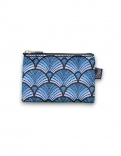 Moneder mini, "abanik" blau - KO PU
