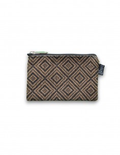Wallet small, "rombos" brown - KO TAO