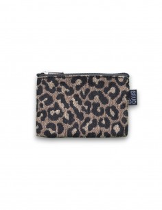 Monedero mini, "leopard" beige - KO PU