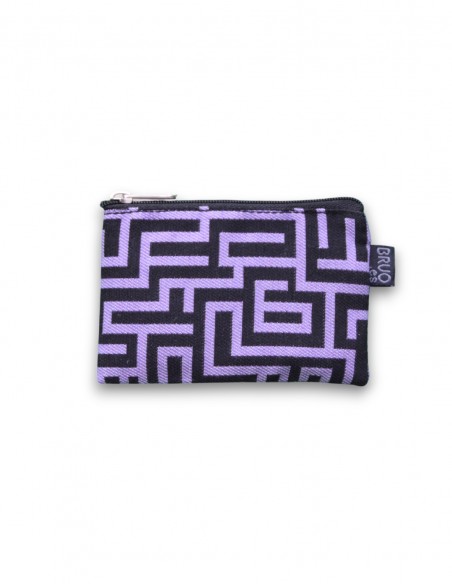 Wallet small, "laberint" lilac - KO TAO
