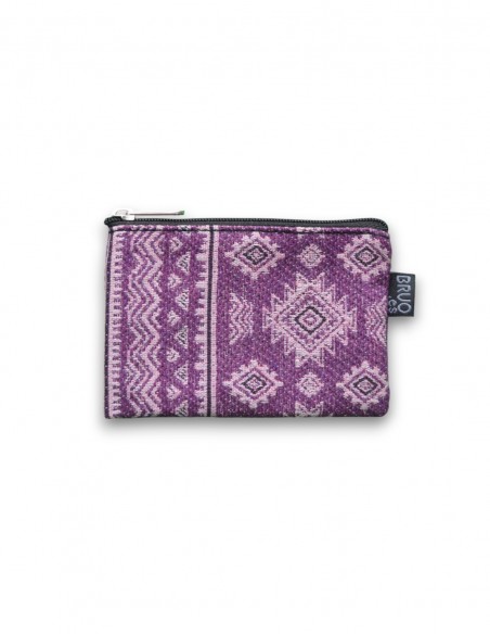 Wallet small, "etnic" lilac - KO TAO