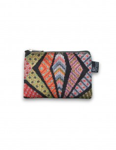 Wallet small, "geo" black - KO TAO