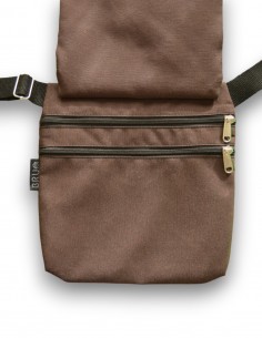 Sac Banane double 3 poches "etnic" marron – PUKAPUKA 2