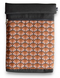 Funda ordenador, "abanik" naranja/negra - BARBADOS