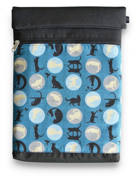 Funda d’ordinador, "cats" blau/negra – BARBADOS